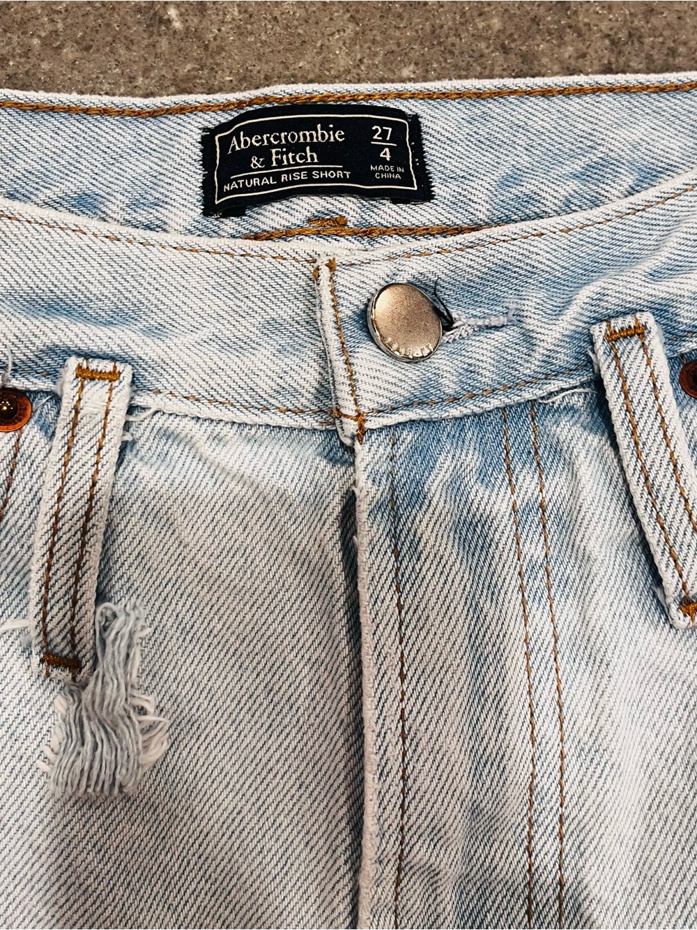Abercrombie & Fitch Light Blue Jean Shorts